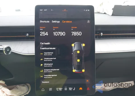 2025 Polestar 3 Long Range Dual Motor/Long Range Dual Motor Performance Plus z USA, uszkodzony, nr VIN 7SYEE3YB1SG026916